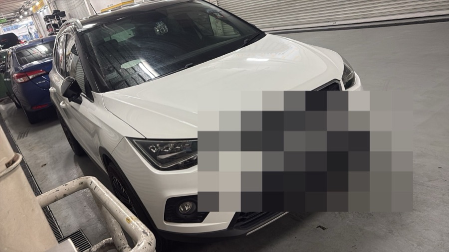 SEAT Arona front view at our Singapore workshop