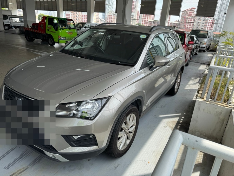 SEAT Ateca SUV at our Singapore workshop rooftop car park