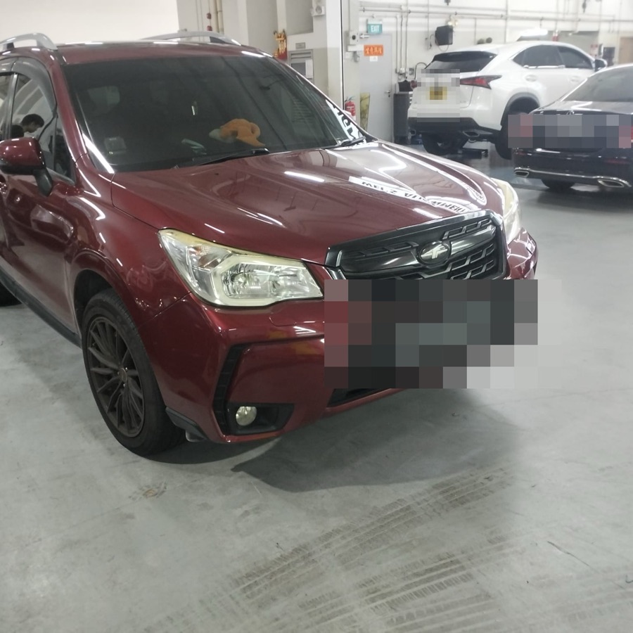 Subaru Forester at our Singapore workshop.