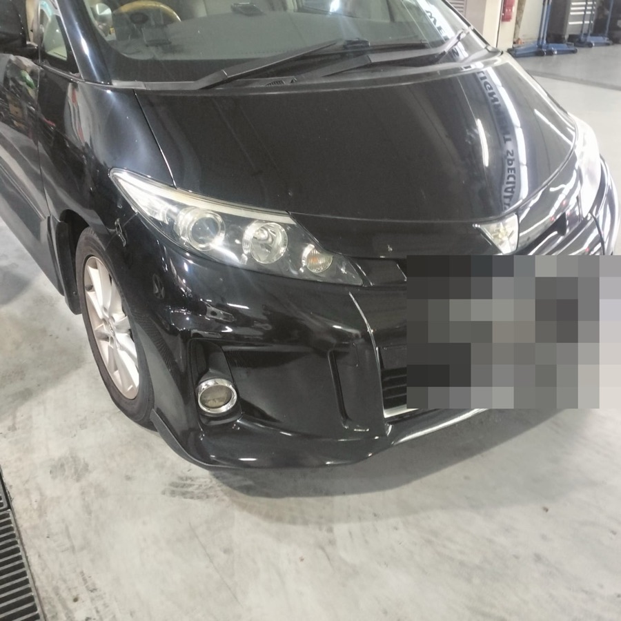 Toyota Estima at our Singapore workshop.