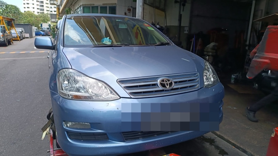 Toyota Picnic MPV outside our Singapore workshop