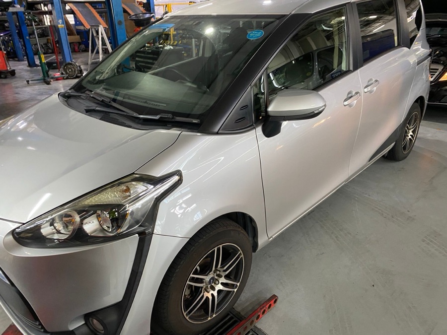 Toyota Sienta at our Singapore workshop.