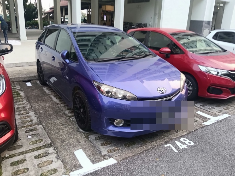 Toyota Wish MPV parked outdoors