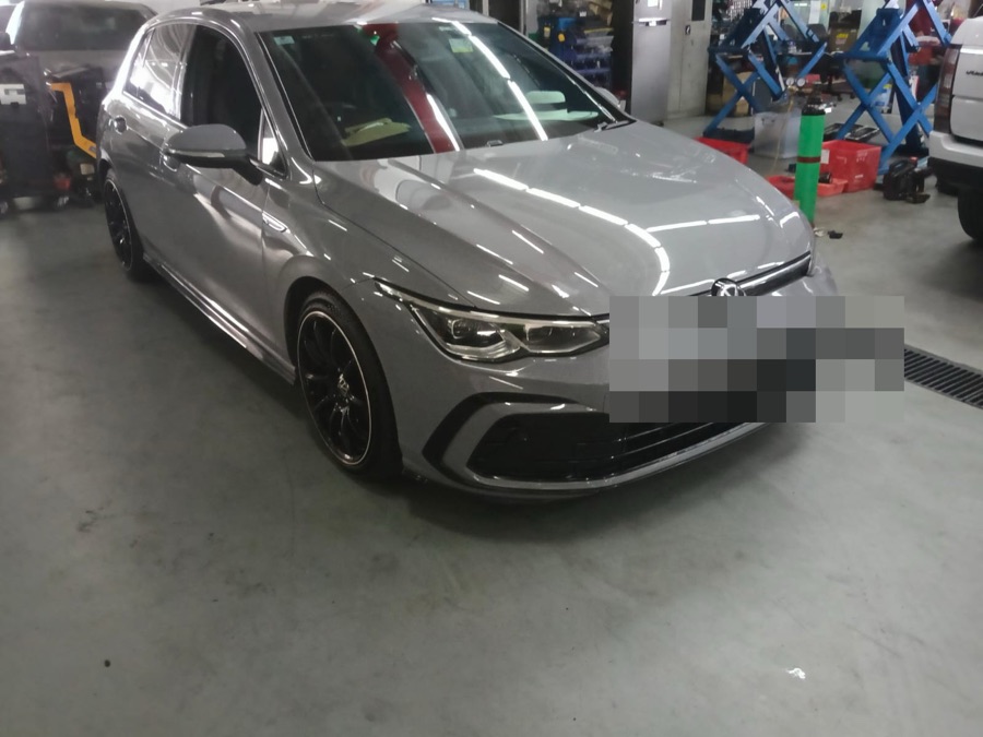 Volkswagen Golf GTI at our Singapore workshop for servicing.