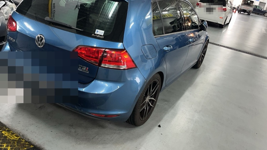 Volkswagen Golf rear view at our Singapore workshop