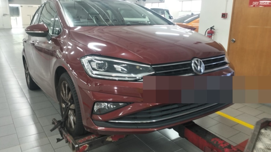 Volkswagen Golf brought in for servicing at our Singapore workshop.
