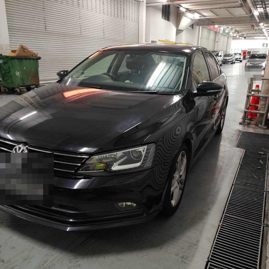 Volkswagen Jetta brought to our Singapore workshop for servicing.