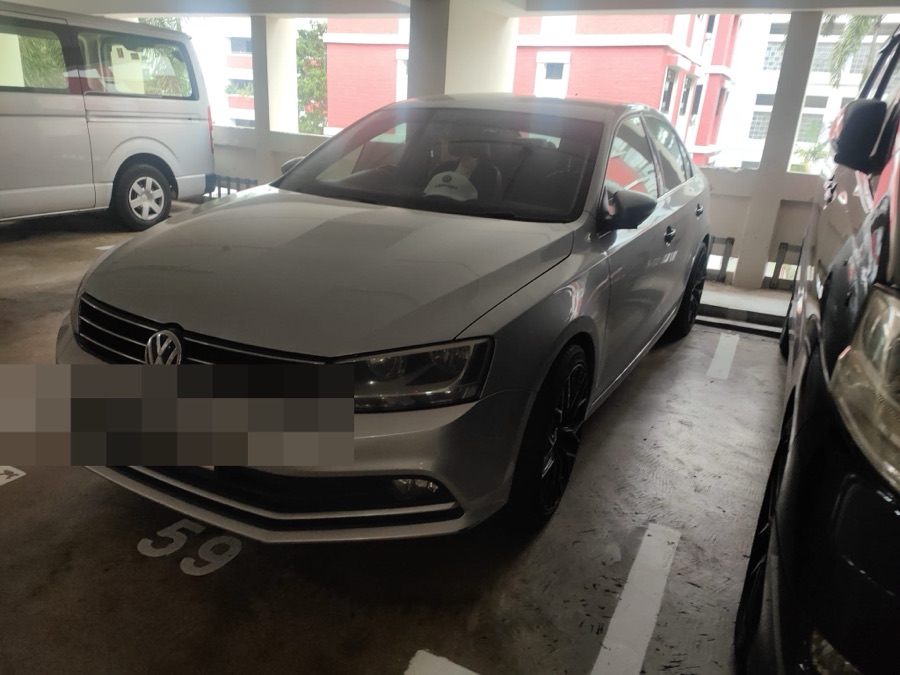 Volkswagen Jetta in for servicing at our Singapore workshop.