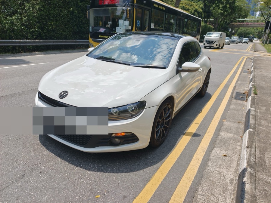 Volkswagen Scirocco brought in for servicing at our Singapore workshop.