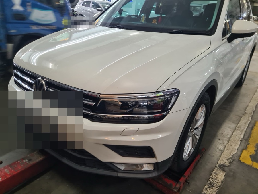 Volkswagen Tiguan in for servicing at our Singapore workshop.