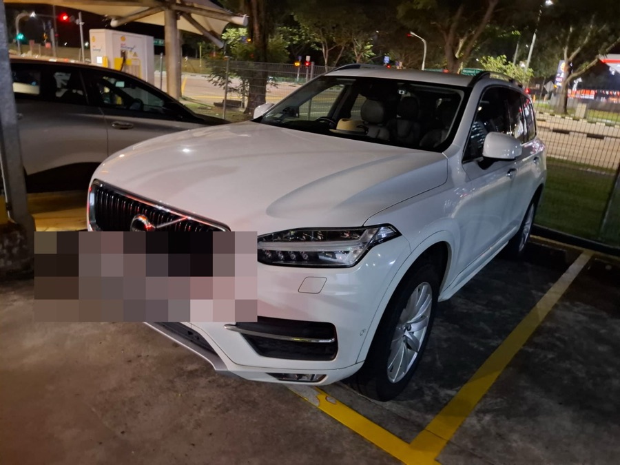 Volvo XC90 in for servicing at our Singapore workshop