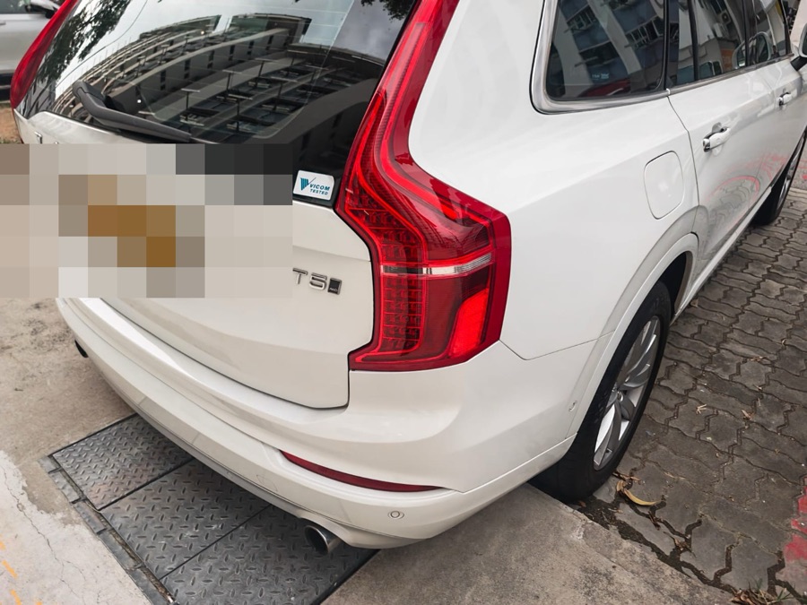 Volvo XC90 brought in for repair at our Singapore workshop.